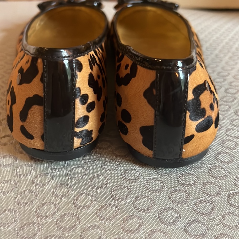COACH Adorable Ocelot Print Haircalf Ballet Flats - Picture 8 of 12